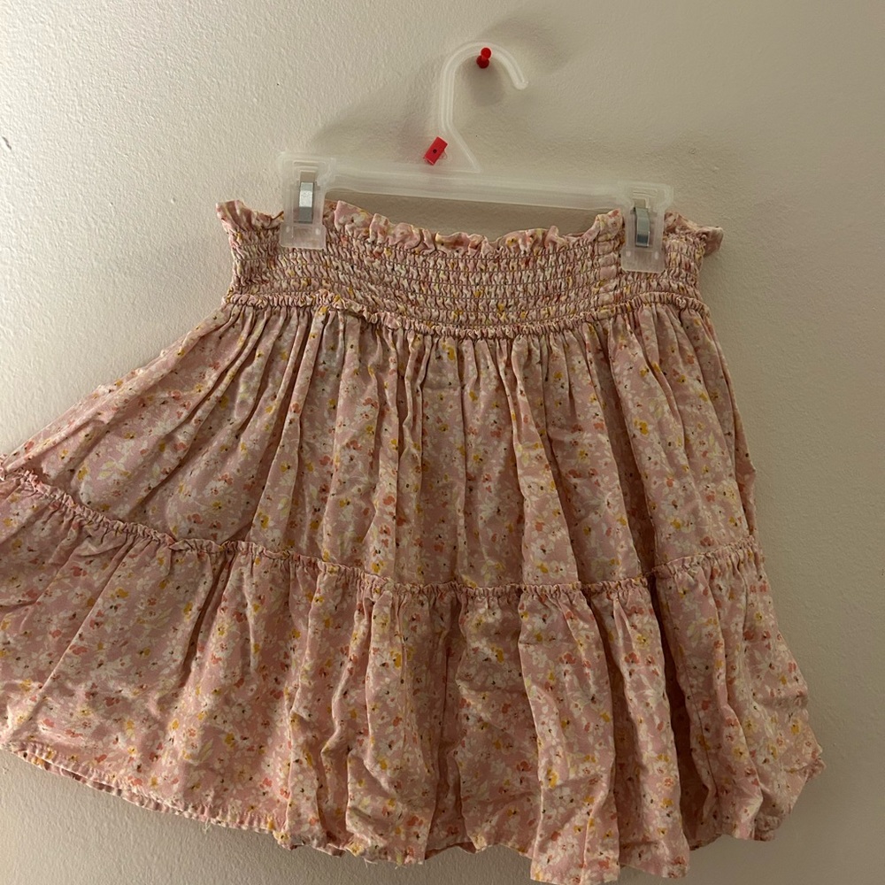 Wild Fable Pink Floral Skater Skirt